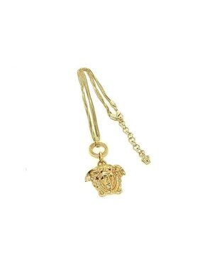 Versace Necklace Medusa Gold Metal 3 Strand